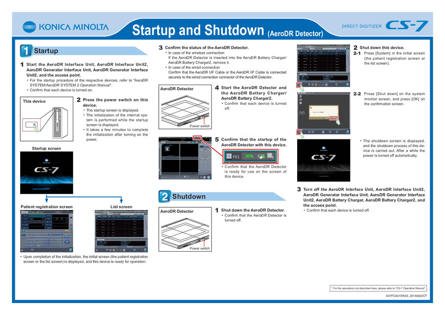 CS7 Operation Sheet